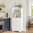 thumbnail image 2 of RiverRidge Two-Door Tall Kitchen Pantry Storage Cabinet with Open Shelves - White, 2 of 7