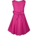 thumbnail image 3 of Girls Dress Color Block Contrast Bow Tie Everyday Party 4, 3 of 6