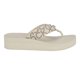 thumbnail image 5 of Sandalia Calvin Klein Meena Flip Flop en plata marfil con logo 11, 5 of 6