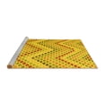 thumbnail image 2 of Ahgly Company Machine Washable Indoor Rectangle Abstract Yellow Contemporary Area Rugs, 3' x 5', 2 of 4