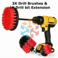 thumbnail image 2 of Drill Brush Set Power Scrubber Drill Attachments For Carpet Tile Grout Cleaning, 2 of 6