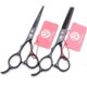 thumbnail image 4 of Juego de tijeras profesionales para cortar el cabello para zurdos de 6 pulgadas, tijeras de barbero de acero japonés negras., 4 of 4