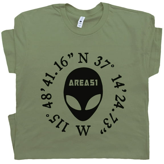 Area 51 T Shirt Roswell New Mexico Shirt for Men Women UFO Alien Graphic Tee Crop Circles X-Files Flying Saucer Sci Fi Cool Cryptid T