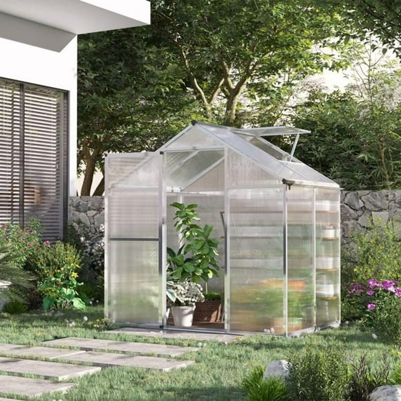 Greenhouse Walk-in Grow House 4' L x 6.25' W x 6.4' H