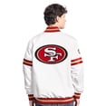 thumbnail image 2 of Men's-Starter  White San Francisco 49ers Scout Full-Snap Varsity Jacket, 2 of 2