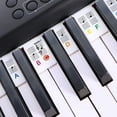 thumbnail image 3 of Removable Piano Key Stickers Note Labels for 88 Key Full Size, Silicone Reusable Piano Keyboard Stickers for Beginners, 3 of 7