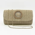 thumbnail image 6 of Crossbody Bag Summer Beach Shoulder Bags Envelope Wallet Woven Evening Handbag, 6 of 19