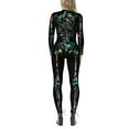 thumbnail image 3 of TheFound Justaucorps Squelette Halloween pour Femmes Manches Longues Col Roulé, 3 of 6