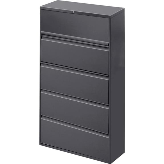 Hirsh Industries HID21154 4-Drawer Charcoal Lateral File Cabinet