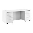 thumbnail image 6 of Hampton Heights 72W Executive L Desk with Drawers in White - Engineered Wood, 6 of 8