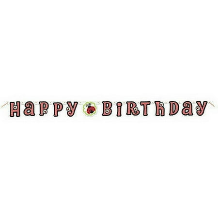 Ladybug Party Happy Birthday Banner Paper Goods Birthday Supplies
