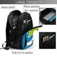 thumbnail image 4 of Japuie Goose Holding an Umbrella Print Laptop Backpack,Business Travel Durable Laptops Backpack with USB Charging Port,Water Resistant College Computer Bag for Women & Men, 4 of 5