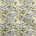 thumbnail image 1 of oneOone Georgette Viscose Yellow Fabric Animal Skin Dress Material Fabric Print Fabric By The Yard 42 Inch Wide, 1 of 4