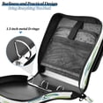 thumbnail image 5 of Circular Folder Package 13.6*3.5*12.4 Inches ,Binder Bag，Binder Organizer，Zipper Binder，3 Ring Binder ,Suitable for Work Cool Beautiful Green Leaves, 5 of 8