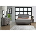 thumbnail image 2 of Global Furniture USA KATE-FOIL GREY-NS Kate Table de Nuit - Gris Feuille, 2 of 3