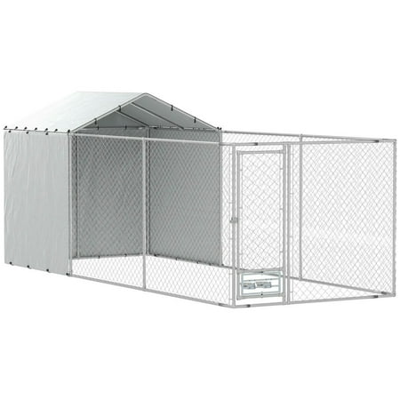 Resenkos Dog House Pet House Dog Cave Large Outdoor Dog Kennel with Waterproof & UV-Resistant Cover