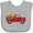 AC-Heather Grey, variant on Inktastic Thanksgiving Red Truck Hauling a Giant Pumpkin Boys or Girls Baby Bib