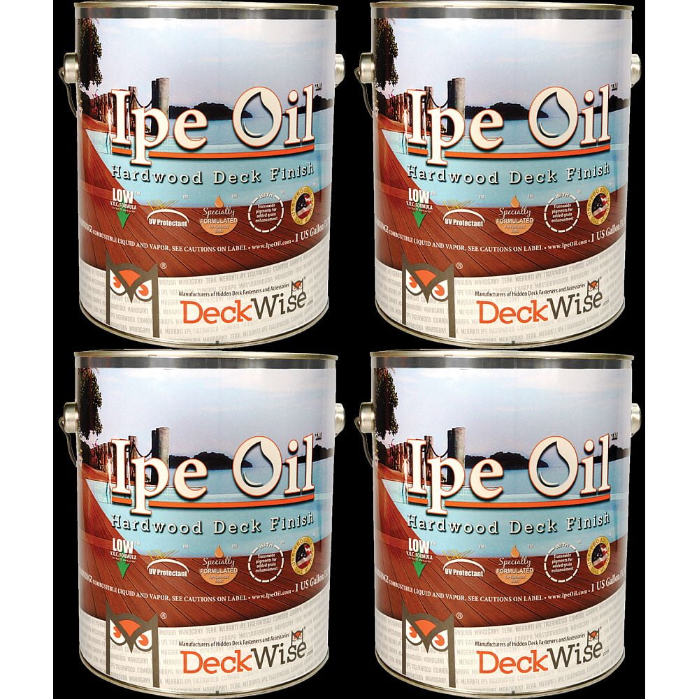 DECKWISE IPE OIL™ HARDWOOD DECK FINISH 4 gal (Approx 1200 ft coverage