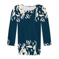 thumbnail image 5 of Fiudx Ofertas Flash Artículos En Oferta Blusa de Manga 3/4 a La Moda para Mujer, Camiseta Estampada, Top Informal, 5 of 5