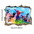 thumbnail image 6 of Spider-man Wall Sticker  3D Wall Sticker Children wall sticker Cartoon character wall sticker Cartoon background Wall decoration Birthday gift Children bedroom decoration 55*40CM, 6 of 6