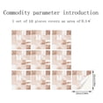 thumbnail image 1 of JJKBVCLO 10pc Peel And Stick Ceramic Tile Paste 3D Lattice Crystal Ceramic Tile Paste DIY Waterproof Self Adhesive Wall Sticker, 1 of 7