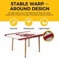 thumbnail image 4 of Valentine's Day Table Cloths for 3 Foot Rectangle Tables, Red Love Heart Romantic Roses Floral Patio Waterproof Elastic Fitted Tablecloths, Washable Rectangular Table Cover for Camping, 4 of 8