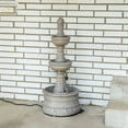 thumbnail image 6 of Sunnydaze Cyprus Gray Traditional Polyresin 3-Tier Outdoor Water Fountain, 6 of 12