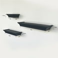 thumbnail image 5 of Mainstays Shelving Traditional 3.5"x 4.22" 3 -Tier Everyday Black Floating Shelves, 5 of 9