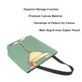 thumbnail image 3 of FORMRS Womens Canvas Tote Bag with Zipper Inner Pocket Shoulder Handbag, Lemon Glass, 3 of 7