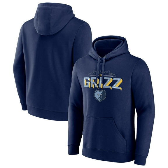 Men's Navy Memphis Grizzlies Tip-Off Pullover Hoodie