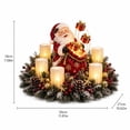 thumbnail image 3 of Christmas Lighted Glowing Centerpiece, Soft Flameless LED Glow Rustic Wooden Decor, Indoor Table Mantel Holiday Decoration for Dining Room Entryway Xmas Gift, 3 of 3