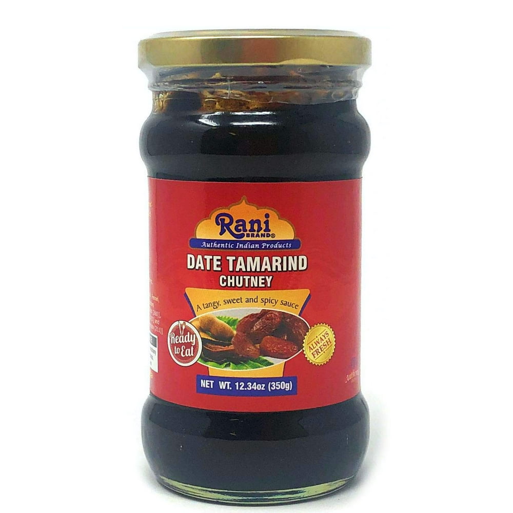 Rani Dates & Tamarind (Imli) Chutney Glass Jar, Ready to eat 10.5oz