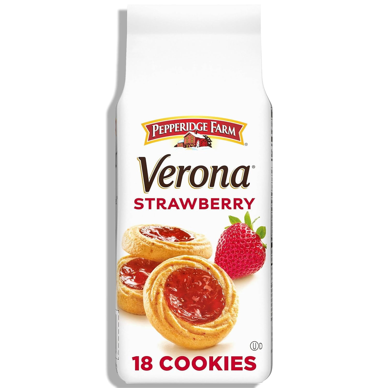 Pepperidge Farm Verona Indulgence: Strawberry Thumbprint Cookies - Perfect Duo for Any Occasion (4 Pack Combo 72 Individual Cookies in Total)