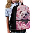 thumbnail image 3 of Yuyamidu Cherry Blossom Panda Kids School Backpack, Lightweight Elementary Student Bookbag with Multiple Pockets for Daily Use, Travel, Outdoor Activities for Girls, 3 of 6