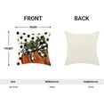 thumbnail image 5 of Fall Pillow Covers 18 x 18 Inch, Burnt Orange Pumpkin Polka Dots Decor Throw Pillows for Home Couch Bed, Autumn Thanksgiving Harvest Outdoor Decorative Pillowcase Linen Cushion Cover Set of 2, 5 of 7