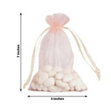 Efavormart 10PCS BLUSH Organza Gift Bag Drawstring Pouch Wedding Favors ...