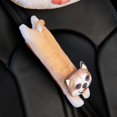 thumbnail image 3 of 2 uds 3D Animal de dibujos animados funda para cinturón de seguridad de coche almohadilla de hombro de felpa para cinturón de seguridad Likrtyny Accesorios para autos y motos, 3 of 7