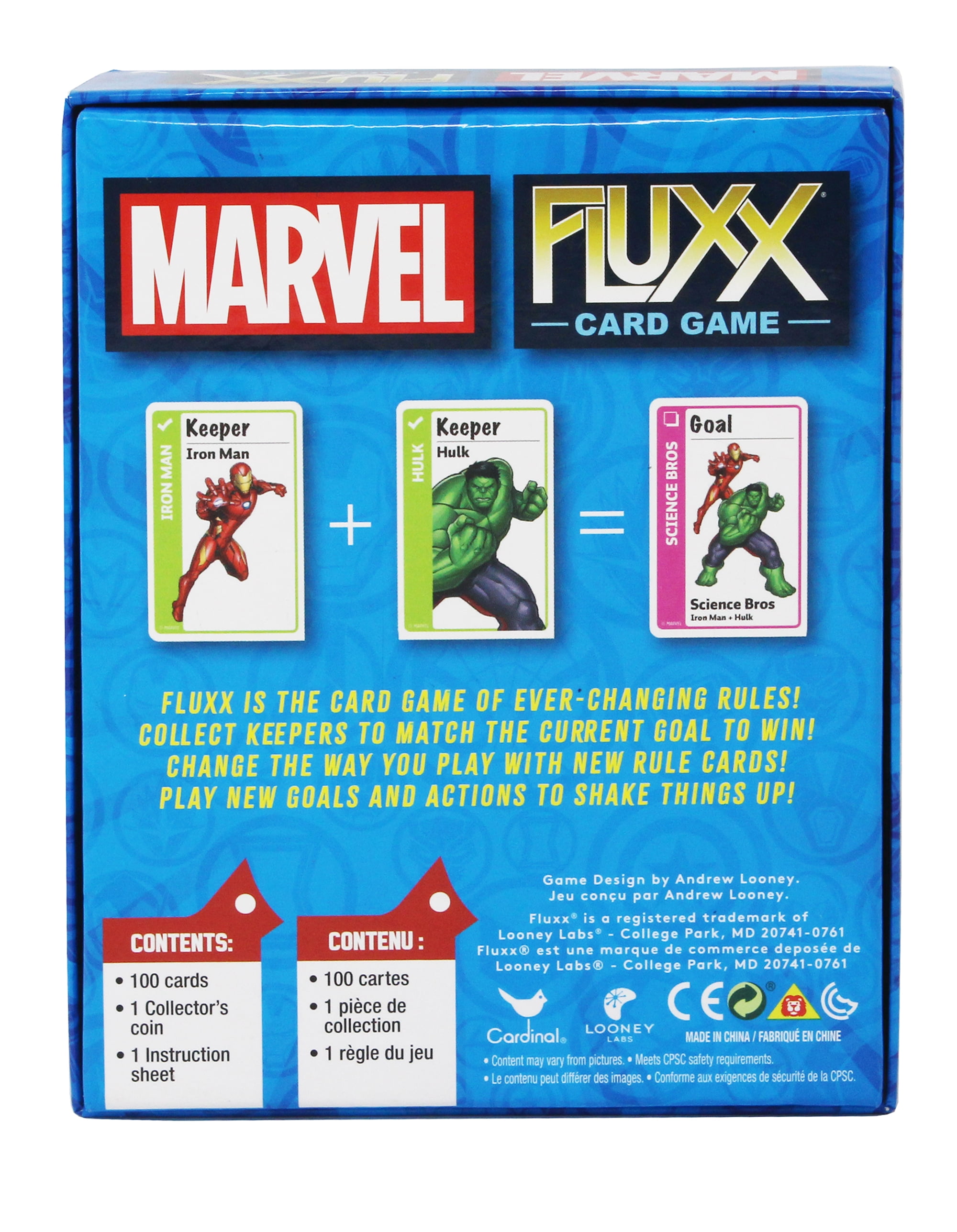 Marvel Fluxx Card Game with Collector's Coin