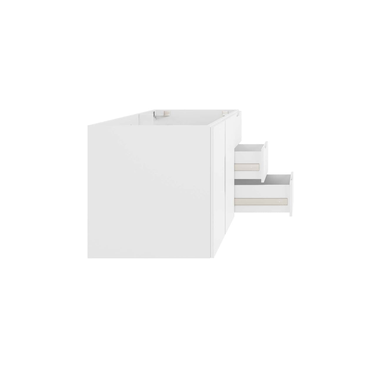 Vitality 48" Double or Single Sink Compatible (Not Included) Bathroom Vanity Cabinet in White