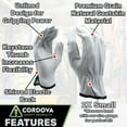 thumbnail image 2 of Cordova 8500 Premium Grain Goatskin Driver Gloves, Unlined, Shirred Elastic Back, Keystone Thumb, Light Gray, Work Gloves for Construction Steel Work Manufacturing and More, 2X-Small, 12-Pack, 2 of 15