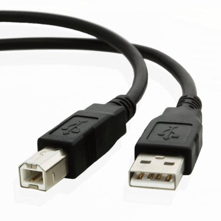 25 Ft USB 2.0 Cable for Audio Interface, Midi Keyboard, USB Microphone (Best Usb Cable For Audio)