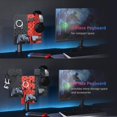 thumbnail image 6 of PEGZONE Modular Headphone and Controller Holder for Game, Clamp-on Pegboard, Rotatable Controller Stand with Cable Hooks, Gaming Accessory for Xbox PS5 PS4 Nintendo Switch, 3Pcs Pegboard, Red, 6 of 7