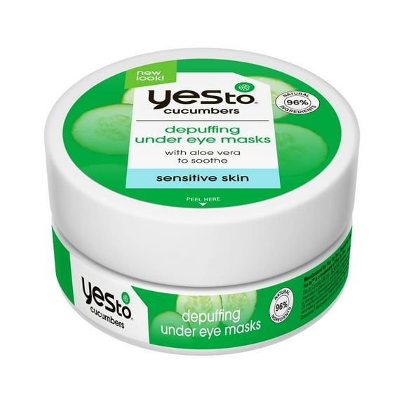 Yes To Cucumbers Depuffing Undereye Masks, 8 Pairs
