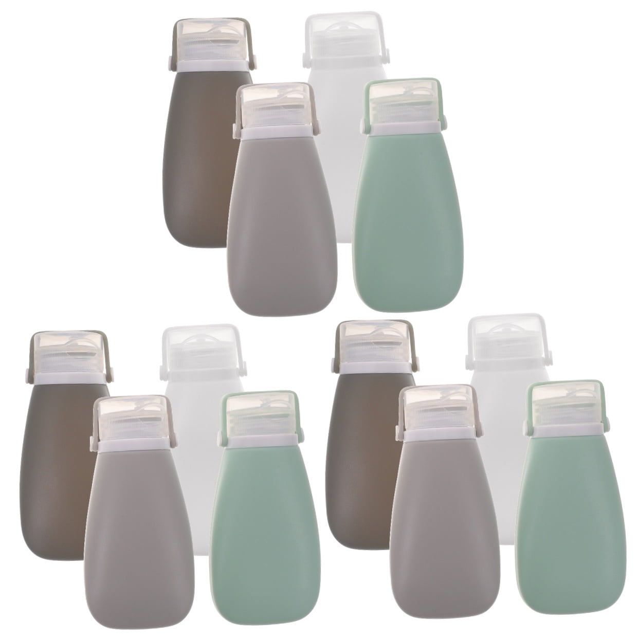 3 Pack Spray Bottle Silica Gel Bottle Lotion Container Travel 11.8x5.7cm