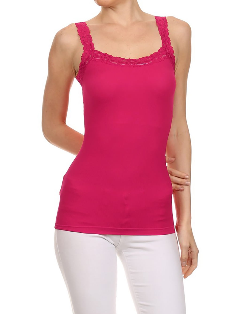 ★SCULPTOR★ Lace Trimming Tank Top PinkBrown SC25S288PK 3d88109c-3a58-434c-969c-
