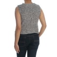 thumbnail image 2 of Max Studio London Womens Cropped Side-Tie Pullover Sweater, Grey, Small, 2 of 2
