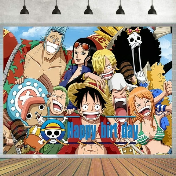 One Piece Theme Party Banner 71*43 inches