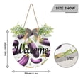 thumbnail image 3 of Eggplants Welcome Sign for Front Door Wreath Door Sign for Farmhouse Porch Decoration Indoor Outdoor, 3 of 7