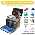 thumbnail image 4 of Abrimelodi Set of 6 Dog Travel Bag for Food, Large Pet Supplies Includes 2 Collapsible Dog Bowls, 2 Food Containers, 1 Treat Pouch with Pet Travel Bag, Gray, 4 of 8