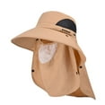 thumbnail image 2 of Sombrero de protección solar para exteriores para hombre con cubierta facial | Montañismo Pesca Gorra de senderismo | Chal grande para bloque UV | Malla transpirable de poliéster | Gorro de viaje, 2 of 7